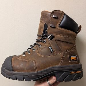 Timberland Pro Brown Leather Steel Toe Men's Size 7m. Awesome Insulated Boot